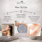 Exfoliating glove for Shower & Exfoliating body scrubber – 100% Vegan Viscose - Image 3
