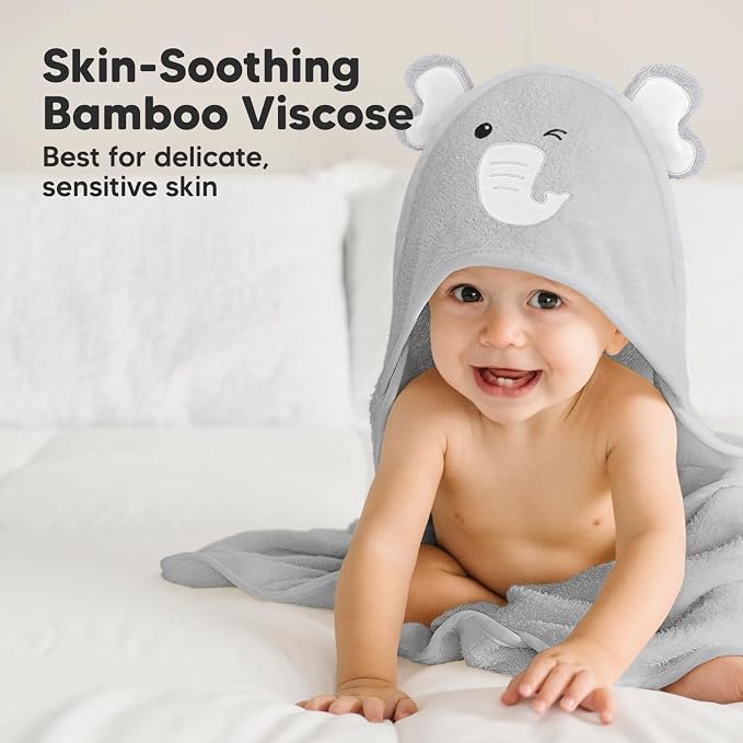 KeaBabies Hooded Baby Towel for Newborn - Image 3