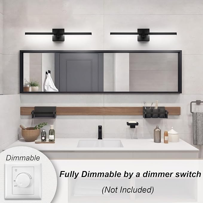 EDISLIVE Modern Dimmable LED Vanity Light 360° Rotatable Bathroom Vanity Wall - Image 4
