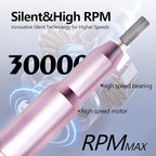 Nail Drill Kit Electric Rechargeable Set Cordless Nail Art Grinding Machine - Image 7
