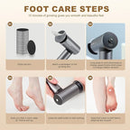 Premium Electric Foot Callus Remover, Ergonomic T-Grip 2600mAh Rechargeable 3 - Image 7