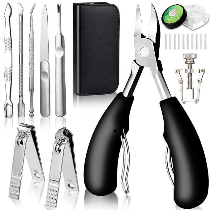 10 PCS Toenail Clippers Tool Kit, Modacraft Professional Podiatrist Nail by Modacraft