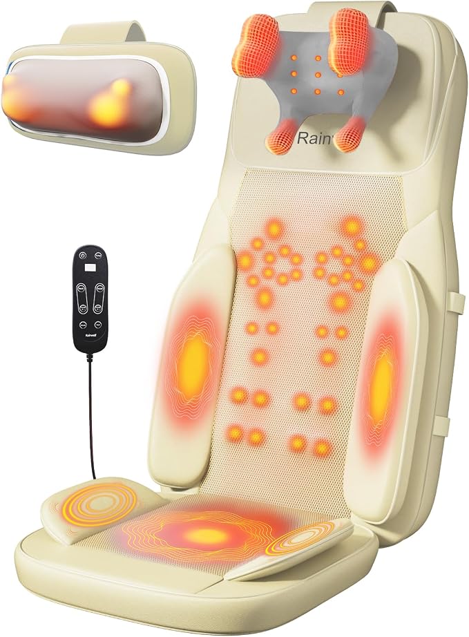 Rainwolf Shiatsu Neck and Back Massage Cushion by Unknown