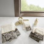 Madison Park Aubrey 100% Cotton Luxurious Bath Towel Set Highly Absorbent - Image 2