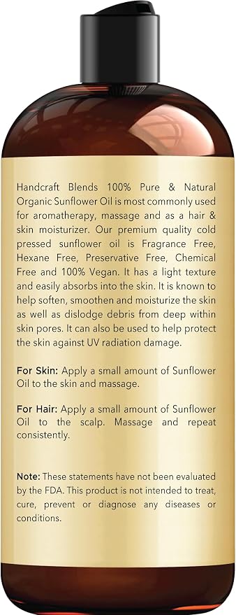 Handcraft Blends USDA Organic Sunflower Oil - Image 2