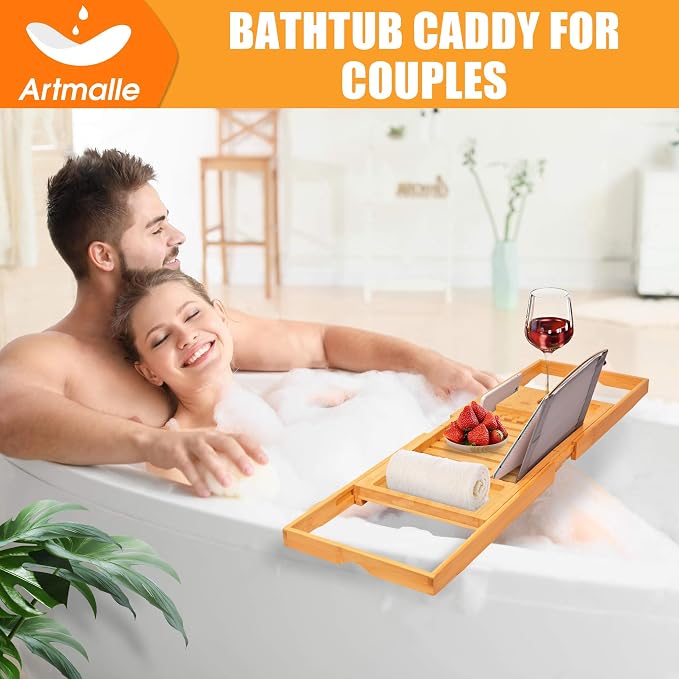 Artmalle Luxury Bathtub Caddy Tray - Image 8