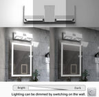 Tipace LED Dimmable Modern 2-Light Vanity Fixture - Image 2