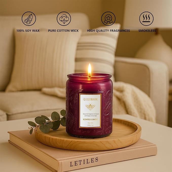 6 Pack Candles for Home Scented, Christmas Gifts Candle Set for Women, 42 oz - Image 2