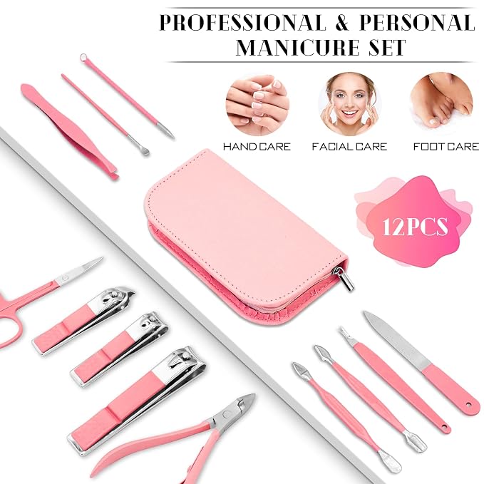 BLESWIN Manicure Pedicure Set, Mens Nail Grooming Kit, Manicure & Pedicure - Image 2