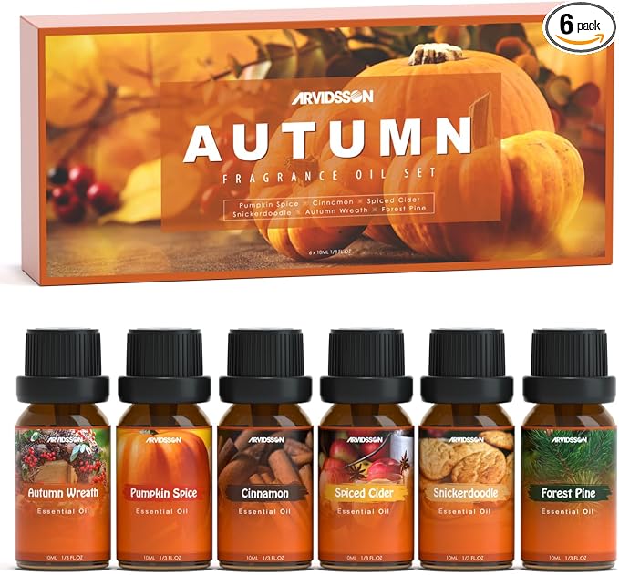 Autumn Fragrance Oil Set, ARVIDSSON Fall Essential Oils by ARVIDSSON