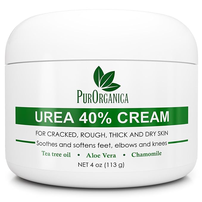 PurOrganica Urea Cream 40% – Made in USA, Maximum Strength Foot Cream by PurOrganica