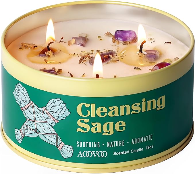 AOOVOO Sage Candle for Cleansing by AOOVOO
