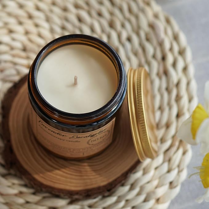Lavender Eucalyptus Candles for Home Scented - Image 8