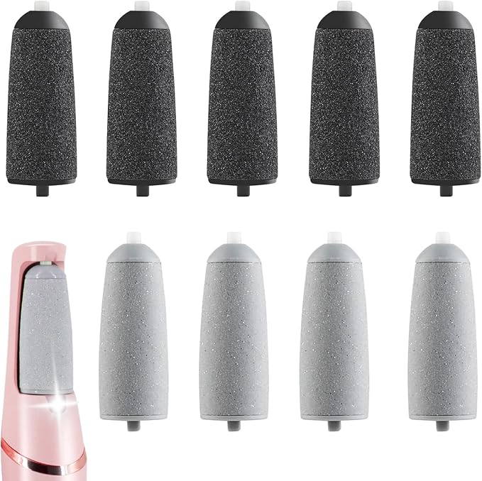 9 Pack Pedicures Replacement Heads, Electric Foot Callus Remover Roller Refills - Image 7