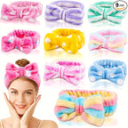 9 Pcs Spa Headband for Washing Face, Skincare Headband, Microfiber Makeup by Unknown