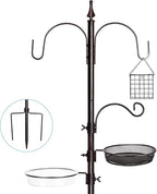 YINGYM Bird Feeder Stand Pole, 77 Inch Feeding Station Kit by YINGYM