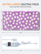 ALLJOY King Size Heating Pad for Back Pain Relief, 33”x 17” Extra Large Heating - Image 6