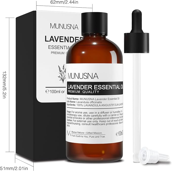 Lavender Essential Oil, Pure & Natural Lavender Oil 100ML, Premium Grade - Image 9