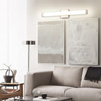 Bathroom Vanity Light Brushed Nickel Square LED 24 inch 14W 4000K Natural White - Image 7