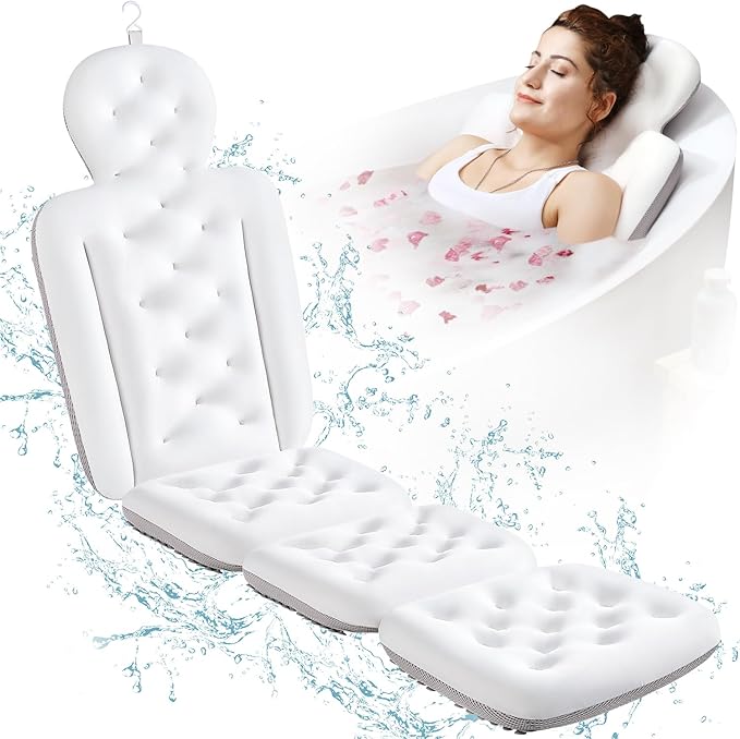 Full Body Bath Pillow for Bathtub, Thick Bathtub Cushion, Luxury Tub Pillow for by VOXOR