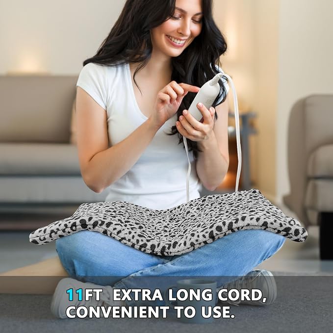 Heating Pad for Back Pain and Cramps Relief, Ultra Soft Microplush Heating Pad - Image 6