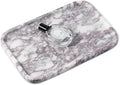 Karibiber Luxury Marble Vanity Tray, Bathroom Tray Countertop, Calacatta by Karibiber