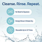 HartFelt 2ct Tear Drop Gentle Face Scrubber - Image 7