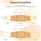 Bamboo Bathtub Tray Expandable Bathroom Tray - Image 3