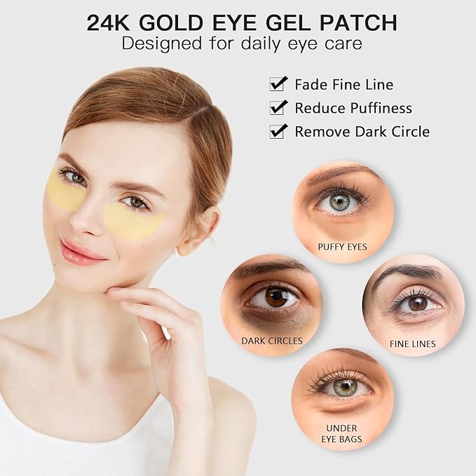 24K Gold Under Eye Patches - Image 2