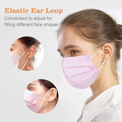 Wecolor 120 Pack Disposable Face Masks - Image 2