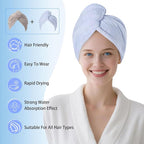 Microfiber Hair Drying Towel Wrap - Image 2