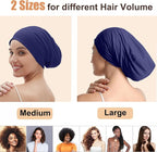 Satin Bonnet for Sleeping Night Cap, Adjustable Satin Lined Silk Bonnets Sleep - Image 3