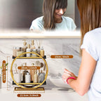 Makeup Organizer for Vanity, 2-Tier Bathroom Countertop Organizers, Bathroom - Image 4