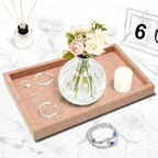 Pure Natural Marble Tray for Bathroom, Sink. Cosmetics, toiletries, etc. can be - Image 4
