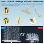 Hibbent All Metal CUPC Certified Shower Head, Handheld Showerhead Combo - Image 4