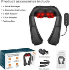 iKristin Neck Massager with Heat, Shiatsu Massager - Image 8