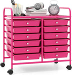 Giantex 12 Drawers Rolling Cart, Mobile Storage Drawer Cart, Classroom by Giantex