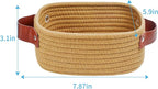 ABenkle Small Storage Basket, Mini Rope Woven Baskets, Cute Shelf Closet - Image 2