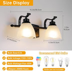 Bathroom Light Fixtures, Matte Black Vanity Lights - Image 4