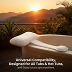 Hot Tub Pillow for Outdoor Bathtub（2-Pack）, Non-Slip Universal Spa Headrest - Image 3