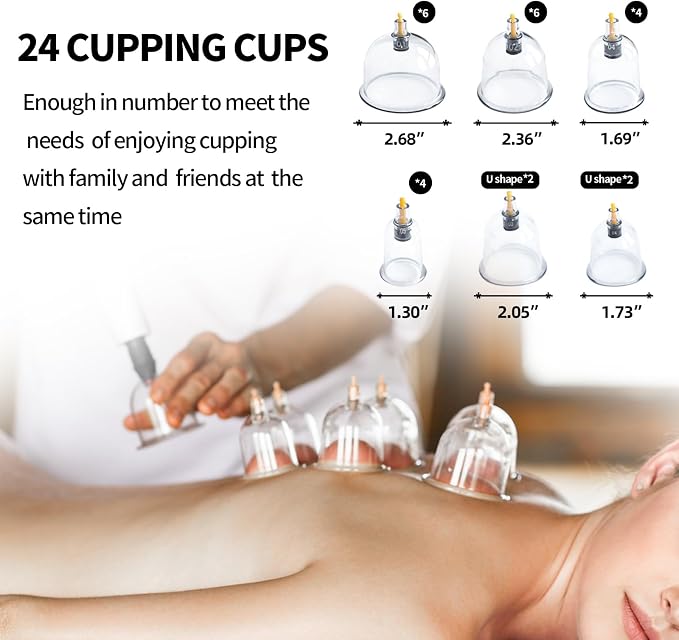 Cupluw Cupping Set, 24 Cups Cupping Kit - Image 4