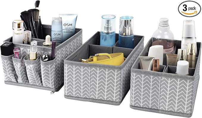 VERONLY Cosmetic Storage Bins Makeup Organizer, Adjustable Multifunction by VERONLY