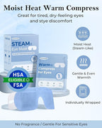 16 Pack Steam Eye Mask for Dry Eyes: Self-Heating Warm Compress for Stye Relief - Image 3