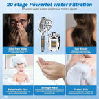 Hibbent Dual Filter All Metal 10"Rainfall Showerhead Combo, High Pressure - Image 3