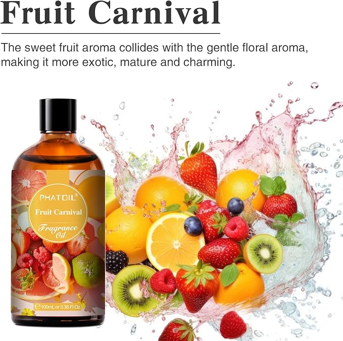 PHATOIL 3.38FL.OZ Fruit Carnival Fragrance Oils - Image 2