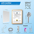 Hibbent cUPC Certified All Metal 10" Rainfall Showerhead Combo, High Pressure - Image 9