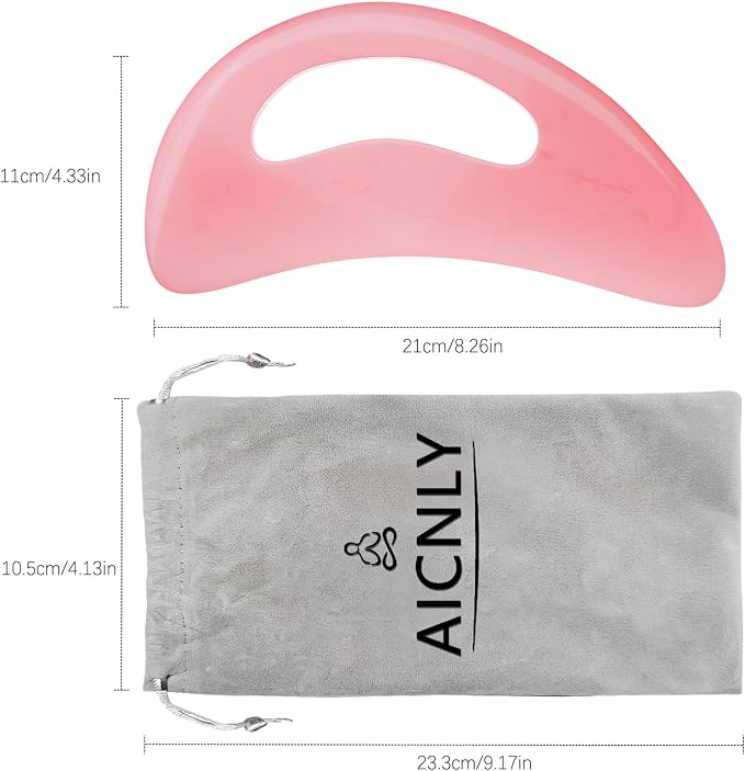 AICNLY Large Gua Sha Massage Tool, Lymphatic Drainage Massager, Muscle Scraping - Image 6
