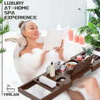 Yirilan Bathtub Trays for Tub, Bath Tray, Foldable Bathtub Caddy - Image 2