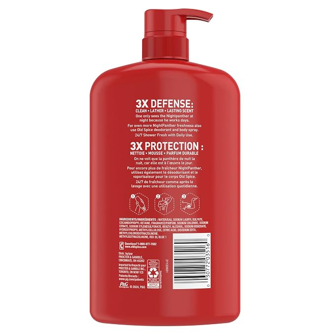 Old Spice Cleansing Body Wash for Men, 3X Defense, 24/7 Shower Fresh - Image 11