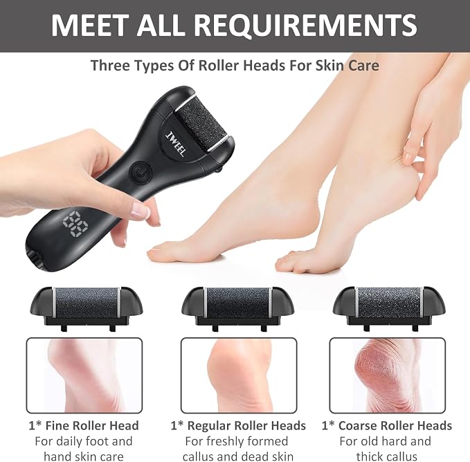 Electric Foot Callus Remover, Rechargeable Portable Electronic Foot File - Image 3